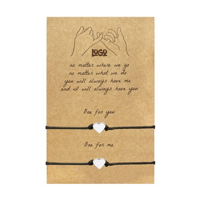 Heart Woven Rope Bracelet