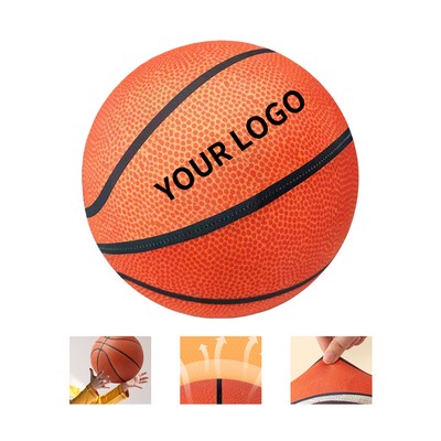 Rubber Mini Basketball With Seven Inch Diameter