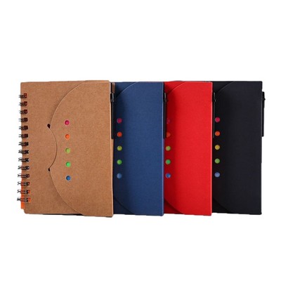 Kraft Paper Cover Notepad with Pen