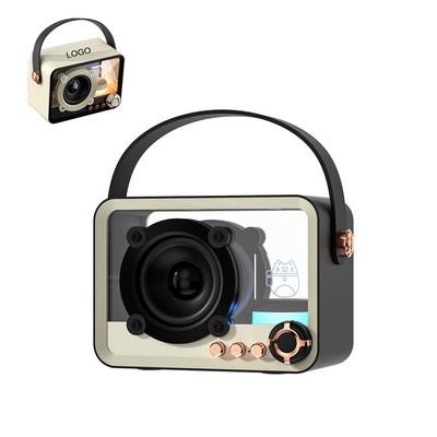 Punk Style Transparent Wireless Bluetooth Speaker with RGB Lights