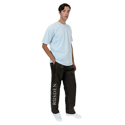 Nylon Taffeta Lined Track Unisex Pants