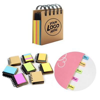 Spiral Notebook Self-Adhesive Notes