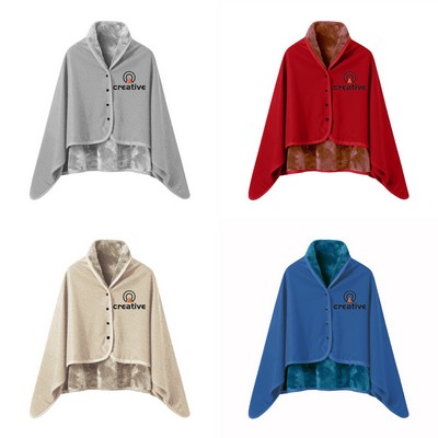 Reversible Fleece Cape and Blanket