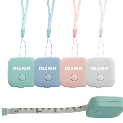 Retractable 60-inch Push Button Dual Sided Tape Measure