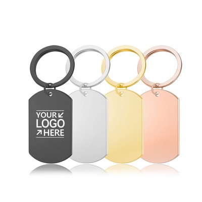 Custom Polished Stainless Steel Keychain
