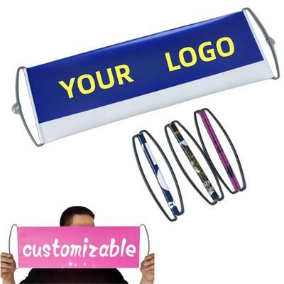 Retractable Handheld Banner Flag