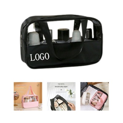 Clear PVC Makeup Pouch Set