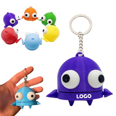 3D Printed Robot Figure Keychain