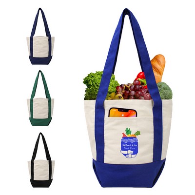 10 Oz Mini Cotton Canvas Boat Tote