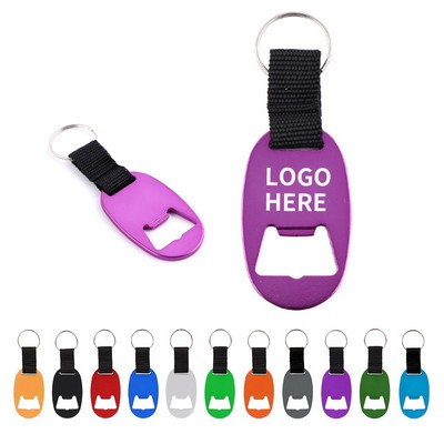 Elegant Oval Keychain Bottle Opener