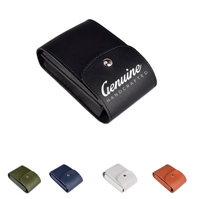 Travel-ready PU Leather Electronic Organizer