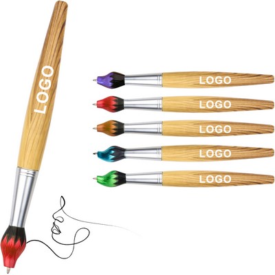 Creative Brush-Shaped Ballpoint Pen