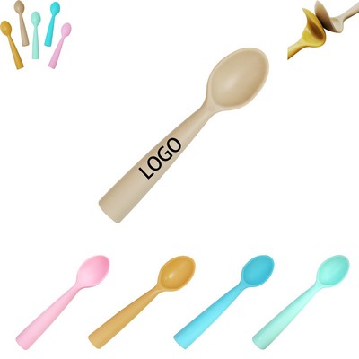 Baby Silicone Learning Feeding Spoon