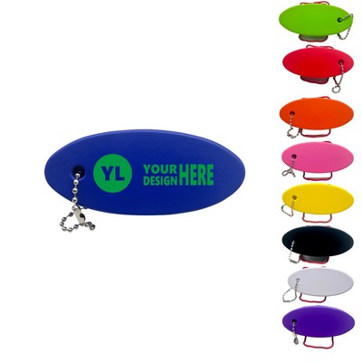 Oval Soft Floater Keychain