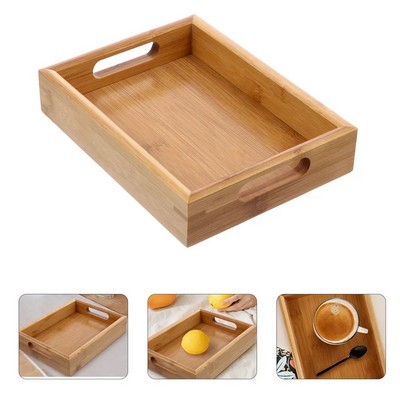 Bamboo Rectangular Tube Food Tray