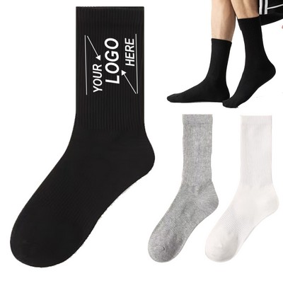 Solid Color Autumn Casual Socks