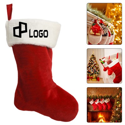 Plush Short-Pile Christmas Socks