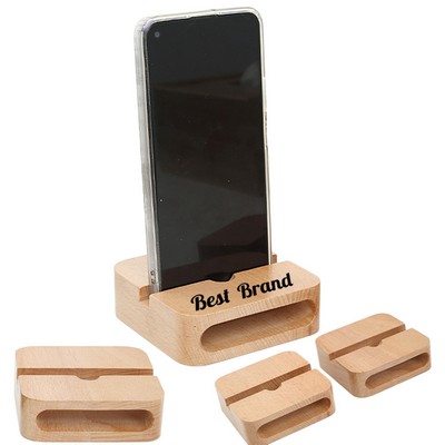 Wooden Phone Stand with Sound Amplification
