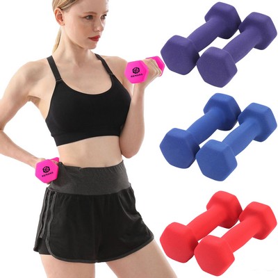 11lbs Pair Hexagonal Neoprene Dumbbell