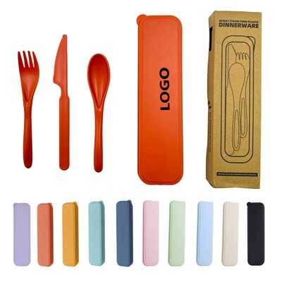 Portable Cutlery Set - Wheat Straw