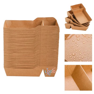 Kraft Nacho Boat Tray with 2 Compartments