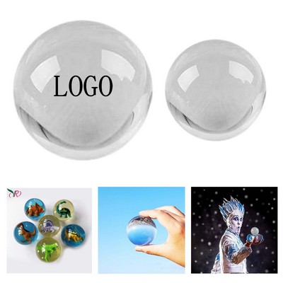 Transparent 3D Cartoon Bouncy Ball