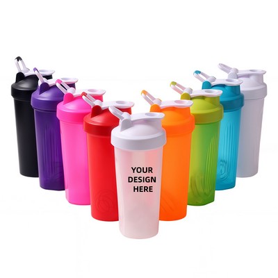 20-Ounce Leak-Proof Protein Powder Shaker Bottle