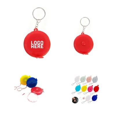 Round Measuring Tape Keychain
