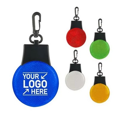 Custom Reflective Safety Pendant with Carabiner