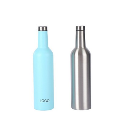 Premium 304 Stainless Steel Double-Walled Insulated Wine Bottle Creative Outdoor Camping Sport Flask