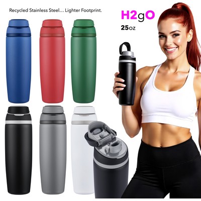 H2gO 25 OZ Eco Recycled Stainless Steel Vacuum