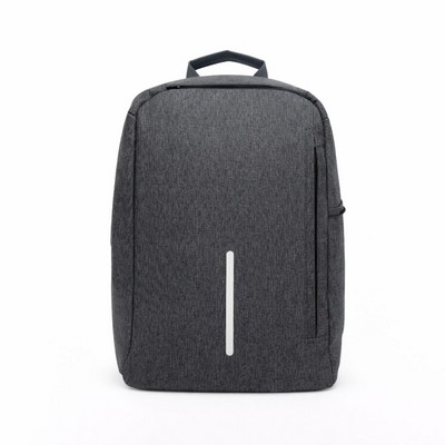 Anti-Theft Laptop Backpack In Premium Melange Gray