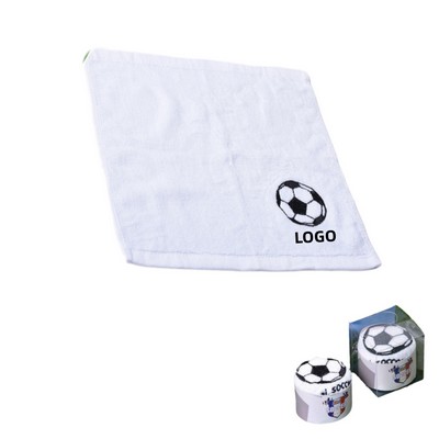 12" Cotton Soccer Match Sports Cheer Towel