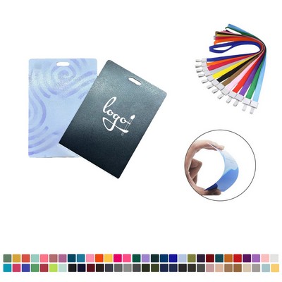 Custom Full Color PVC Card ID Badge With Lanyard