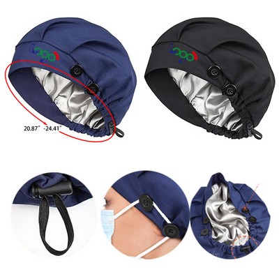 Satin Lined Bouffant Surgical Hat