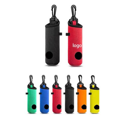 Colored Neoprene Golf Pouch W/ Strap Hook