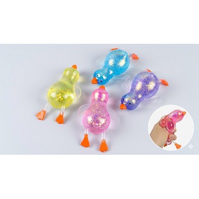 Aurora Maltose Slow Rebound Squeeze Toy High-Density Syrup Filled Duck Fidget Shimmering