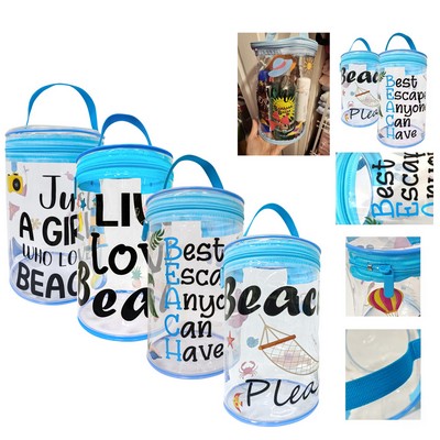 Large Waterproof PVC Beach Tote Bag