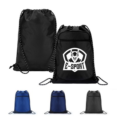 Rugged Water-Repellent Drawstring Sackpack
