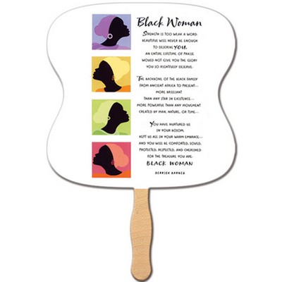 Hourglass Sandwiched Hand Fan