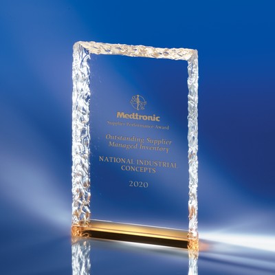 Crackled Edge Crystal Award