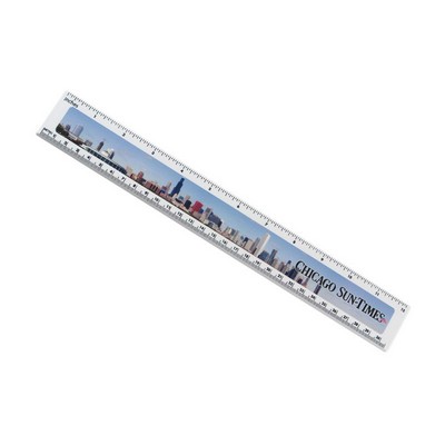 12" Ruler With Digital Imprint