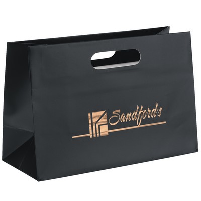 Olivia™ - Boutique Die Cut Handle Tote - Foil Print (12" x 5" x 8")