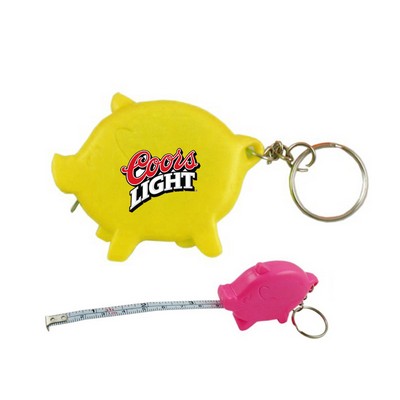 Pig Tape Measure W/ Key Chain