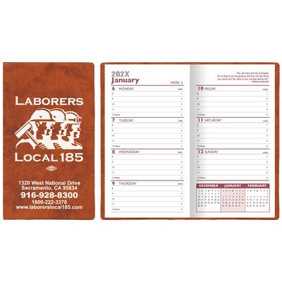 Executive Vinyl Weekly Pocket Planner