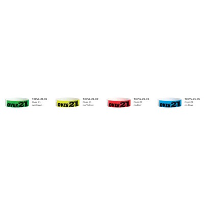 ¾" Tyvek® In-Stock Design Age Verified/VIP/Over 21