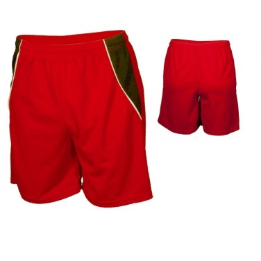 Youth Dazzle Cloth Short w/ Contrasting Front Panel & Piping (7" Inseam)