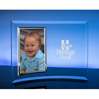 Vertical Picture Frame w/Silver Trim (4" x 6")