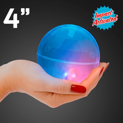 Super Sized Blue Air Bounce Balls with LEDs - BLANK