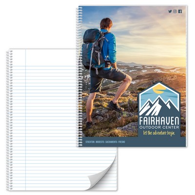 Spiral Bound Notebook - 50 Sheets - 8x10.5 (Side Bound)